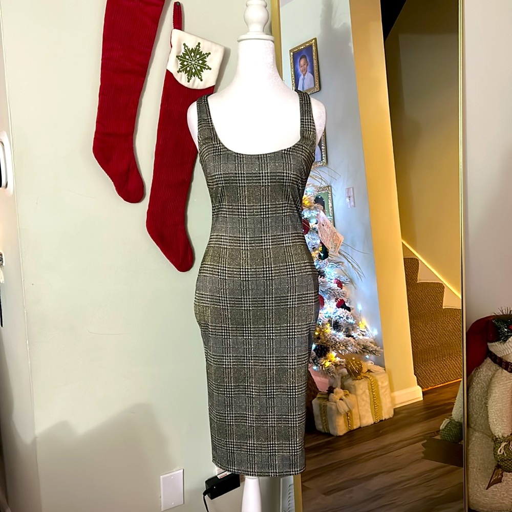 Hello Miss women’s metalic Dress